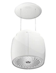 קולט אדים לתקרה (Island) 90 ס"מ Miele DA 7378 D Aura 4.0 Ambient Brilliant White
