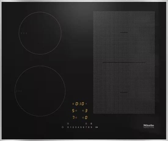 כיריים אינדוקציה 62 ס"מ Miele KM 7466 FR 125 Edition – זכוכית שחורה עם מסגרת נירוסטה